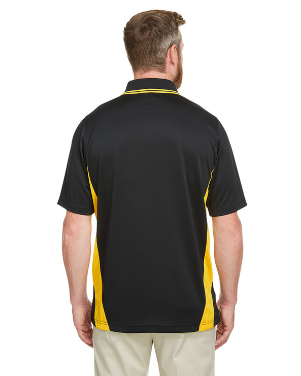 Harriton M386 - Men's Flash Snag Protection Plus IL Colorblock Polo
