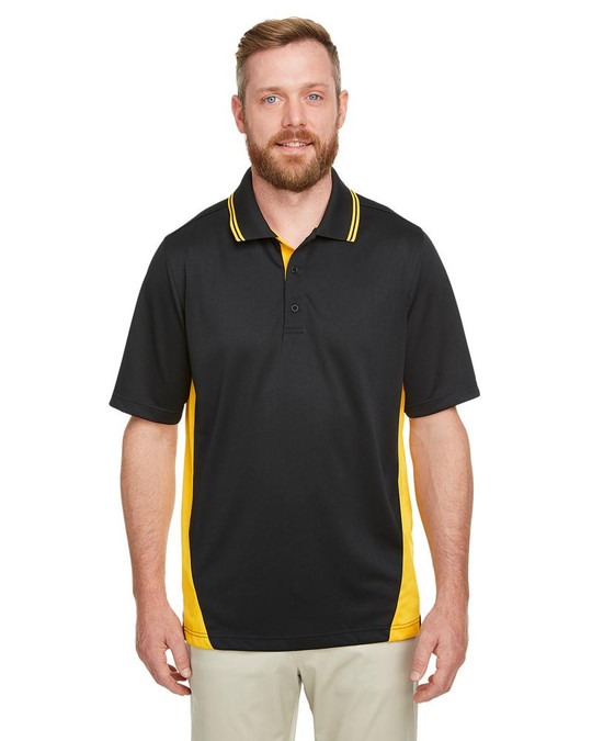Harriton M386 - Polo hommes Flash Snag Protection Plus IL Colorblock