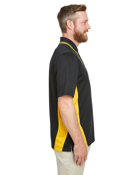 Harriton M386 - Polo hommes Flash Snag Protection Plus IL Colorblock