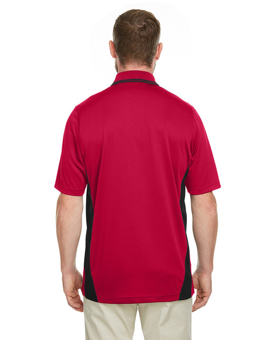 Harriton M386 - Polo hommes Flash Snag Protection Plus IL Colorblock
