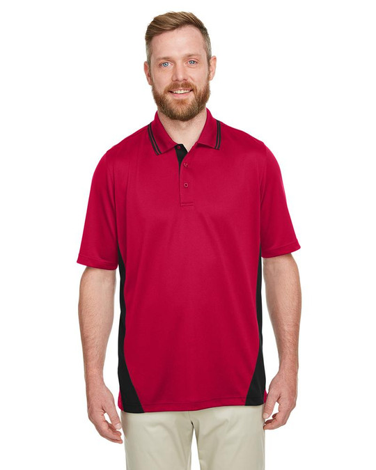 Harriton M386 - Polo hommes Flash Snag Protection Plus IL Colorblock
