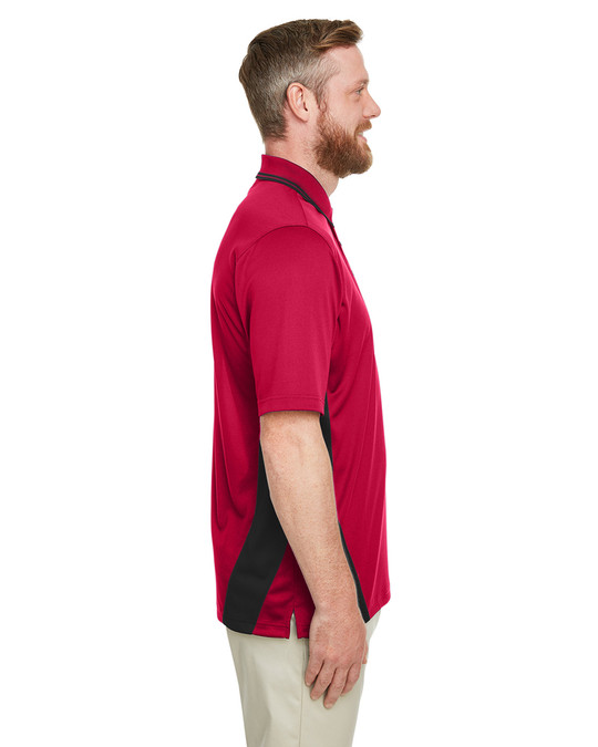 Harriton M386 - Polo hommes Flash Snag Protection Plus IL Colorblock