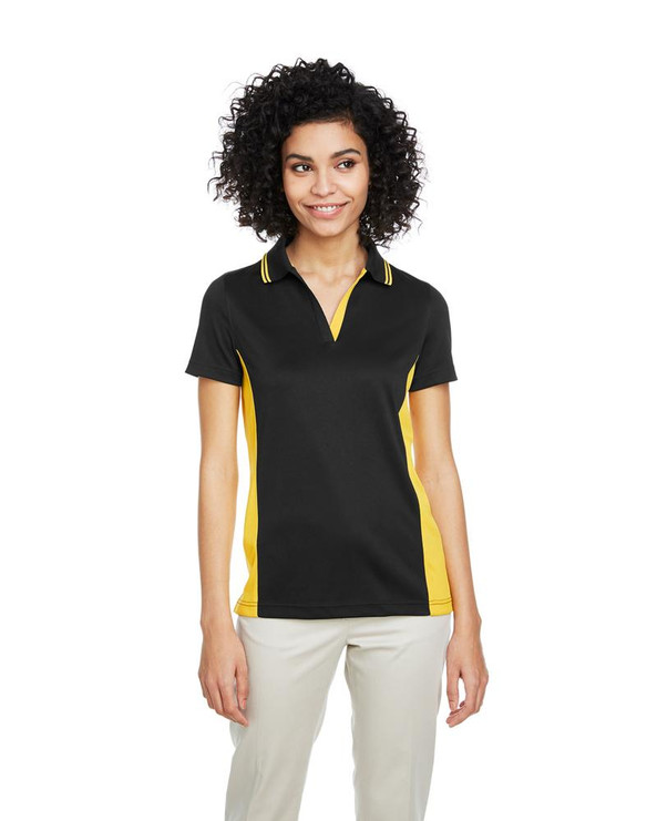 Harriton M386W - Ladies Flash Snag Protection Plus IL Colorblock Polo
