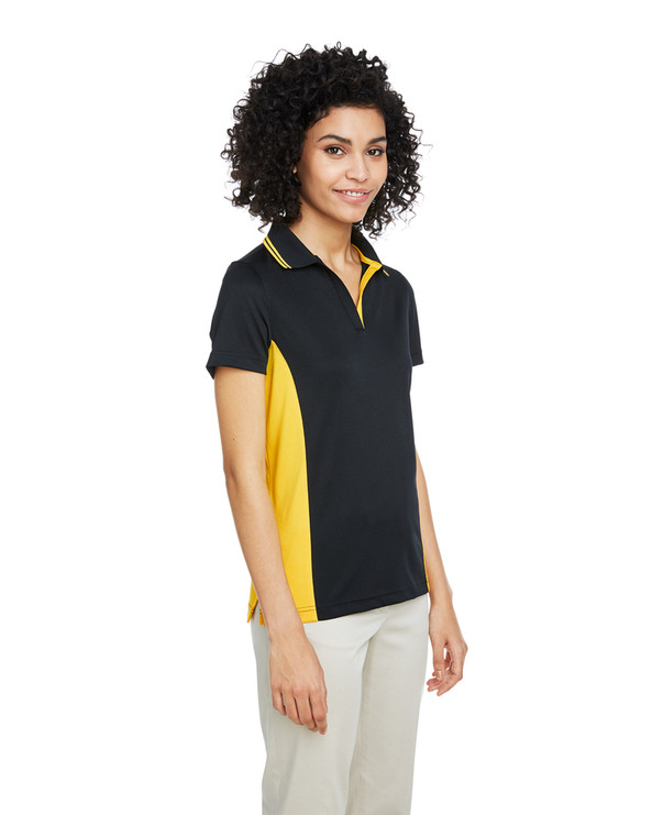 Harriton M386W - Ladies Flash Snag Protection Plus IL Colorblock Polo