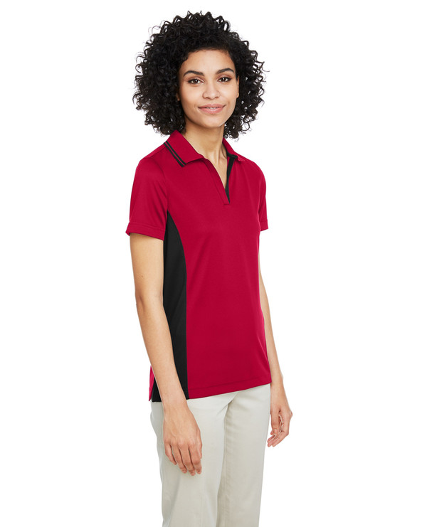 Harriton M386W - Ladies Flash Snag Protection Plus IL Colorblock Polo