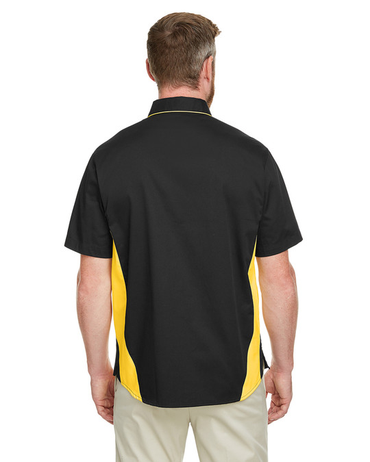 Harriton M586 - Chemise à manches courtes Flash IL Colorblock pour hommes