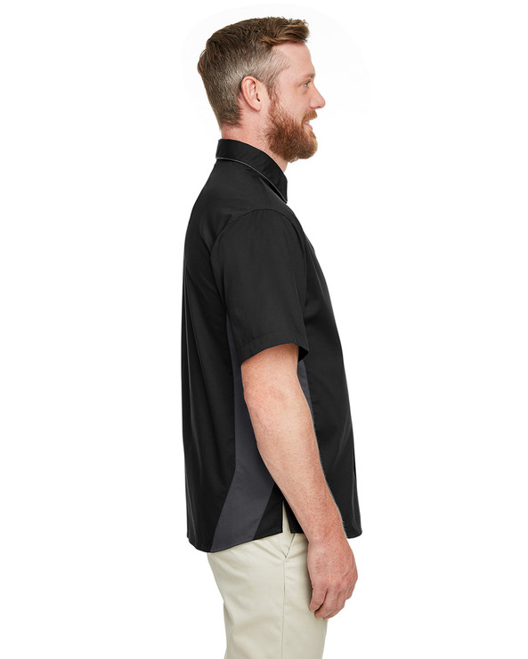 Harriton M586 - Men's Flash IL Colorblock Short Sleeve Shirt