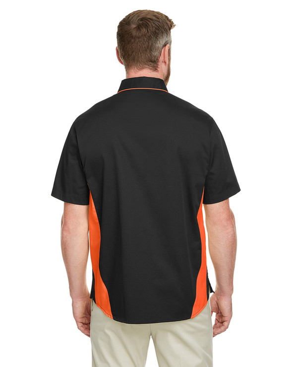 Harriton M586 - Men's Flash IL Colorblock Short Sleeve Shirt
