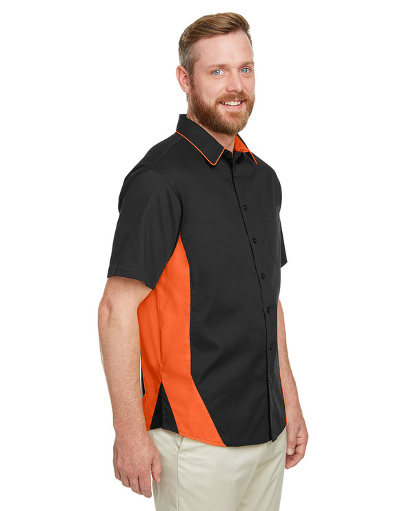 Harriton M586 - Men's Flash IL Colorblock Short Sleeve Shirt