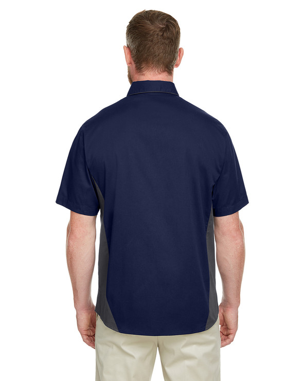 Harriton M586 - Men's Flash IL Colorblock Short Sleeve Shirt