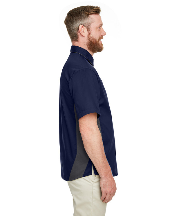 Harriton M586 - Men's Flash IL Colorblock Short Sleeve Shirt
