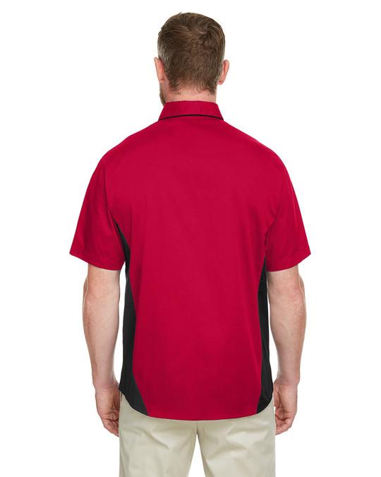 Harriton M586 - Chemise à manches courtes Flash IL Colorblock pour hommes