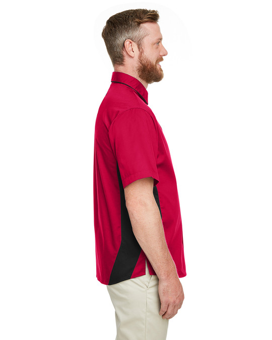 Harriton M586 - Chemise à manches courtes Flash IL Colorblock pour hommes