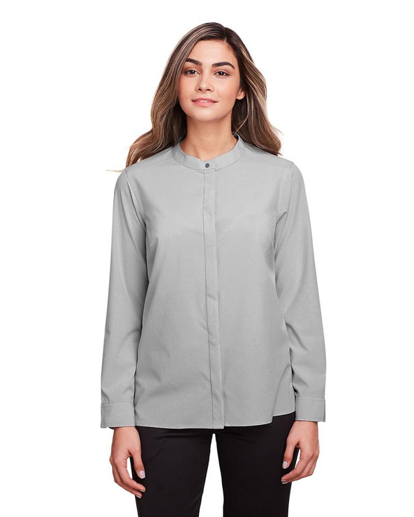 North End NE500W - Camisa de Rendimiento Elástica para Damas Borough