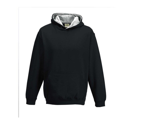 AWDIS JH03J - Felpa da bambino con cappuccio a contrasto