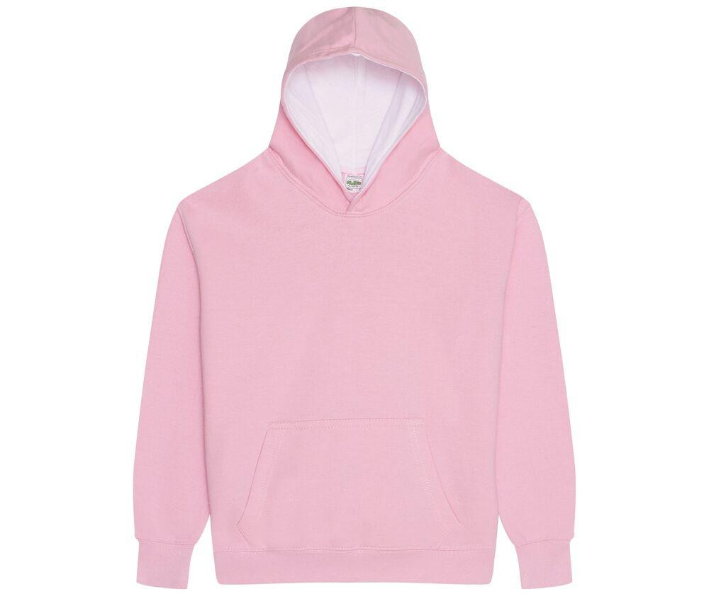 AWDIS JH03J - Kinder-Kapuzensweatshirt mit Farbkontrasten