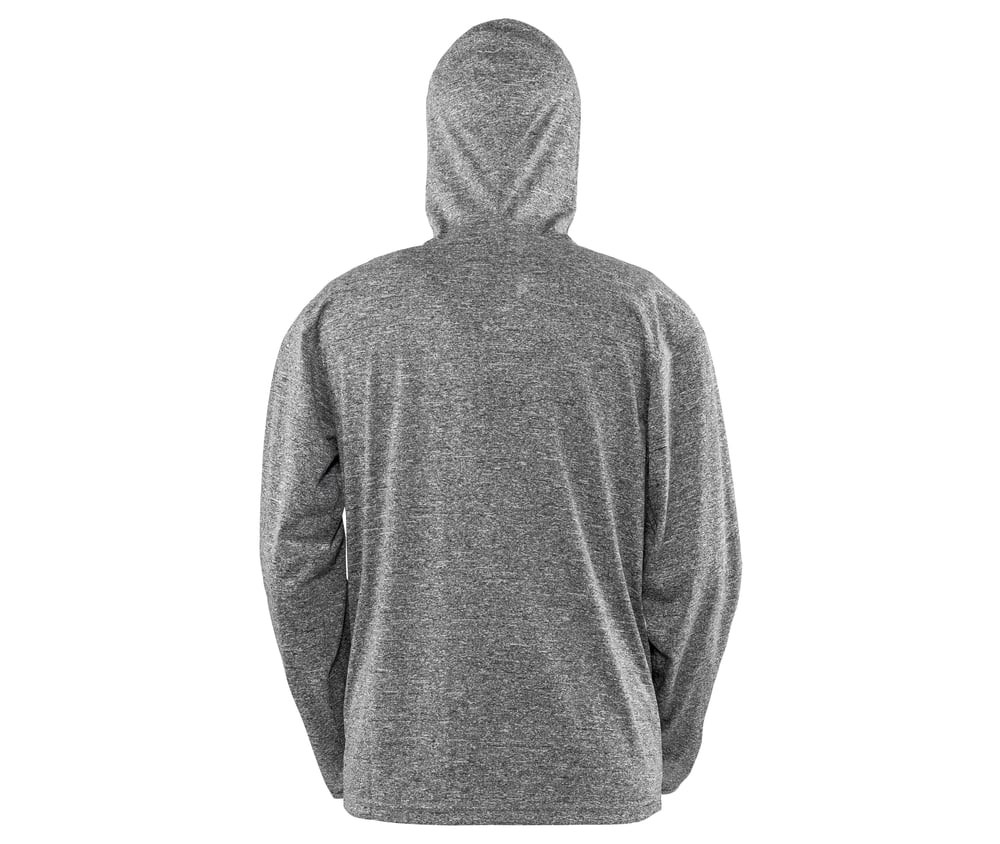 Spiro SP277M - Camicia sportiva da uomo con zip e cappuccio