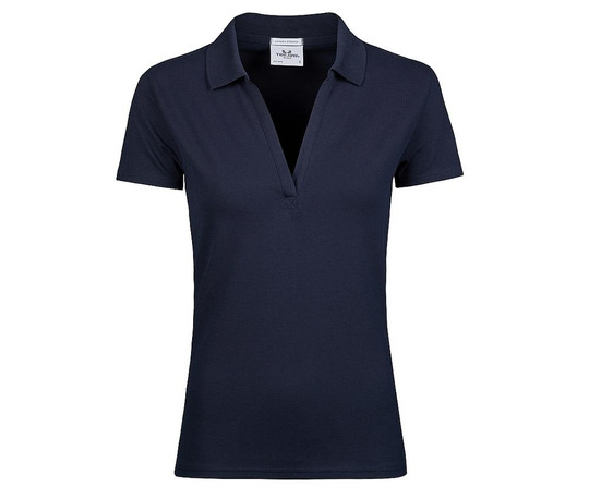 TEE JAYS TJ1409 - Bio-Stretch-Polo mit V-Ausschnitt für Damen