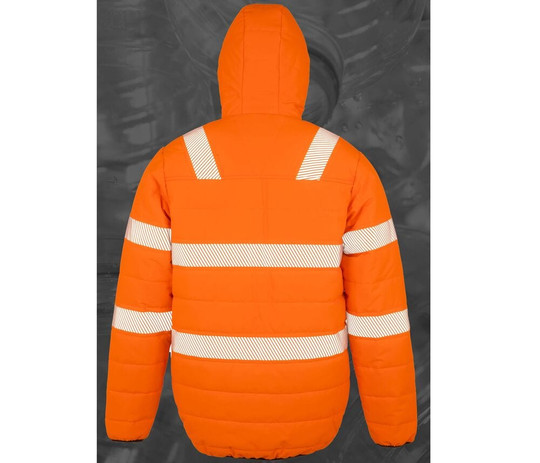 RESULT RS500X - RECYCLED RIPSTOP PADDED SAFETY JACKET