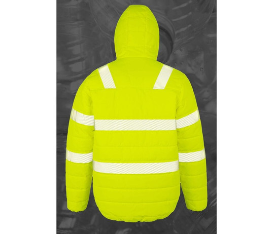 RESULT RS500X - RECYCLED RIPSTOP PADDED SAFETY JACKET