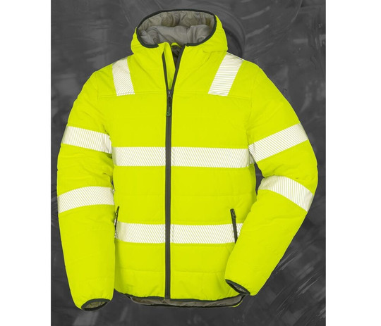 RESULT RS500X - RECYCLED RIPSTOP PADDED SAFETY JACKET