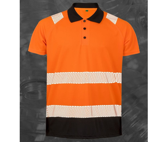 RESULT RS501X - RECYCLED SAFETY POLO SHIRT
