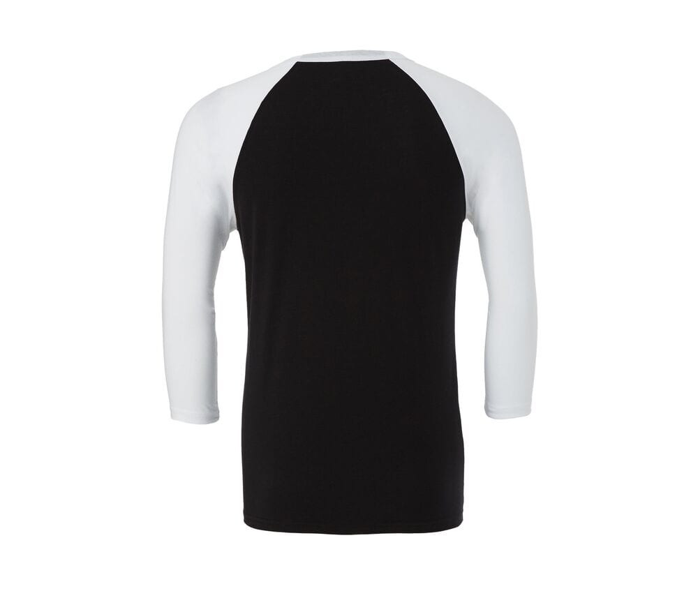 Bella+Canvas BE3200 - Baseball T-shirt met 3/4 mouw