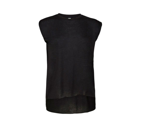 Bella+Canvas BE8804 - Camiseta feminina com mangas enroladas
