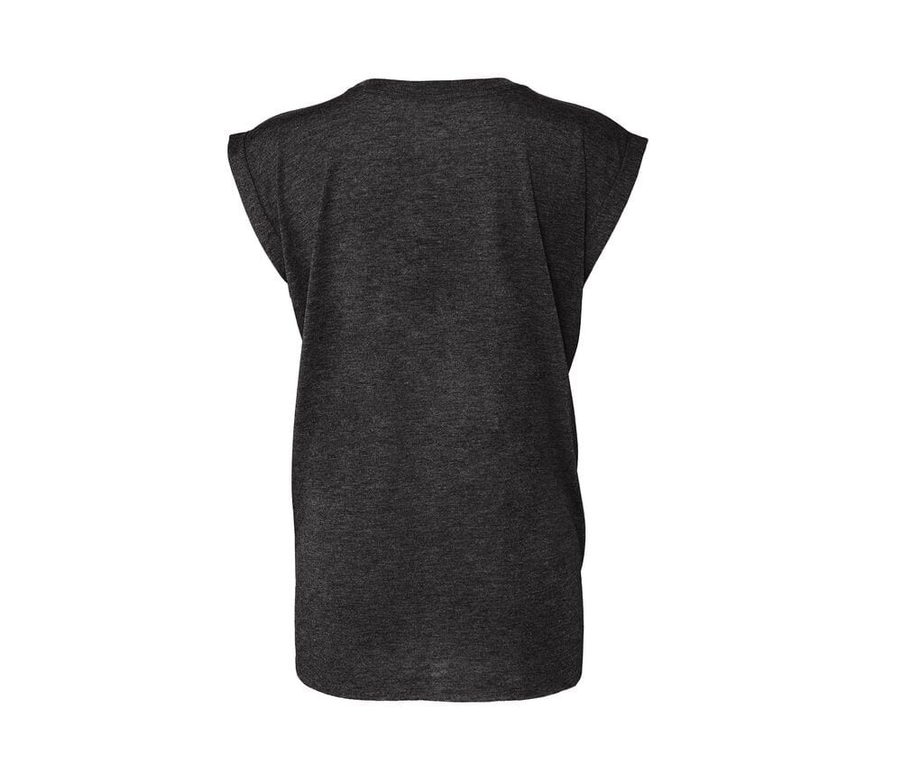 Bella+Canvas BE8804 - T-shirt dam med rullade ärmar