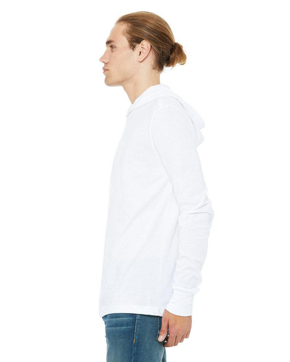 BELLA+CANVAS B3512 - Bella Unisex Jersey Long Sleeve Hooded Tee