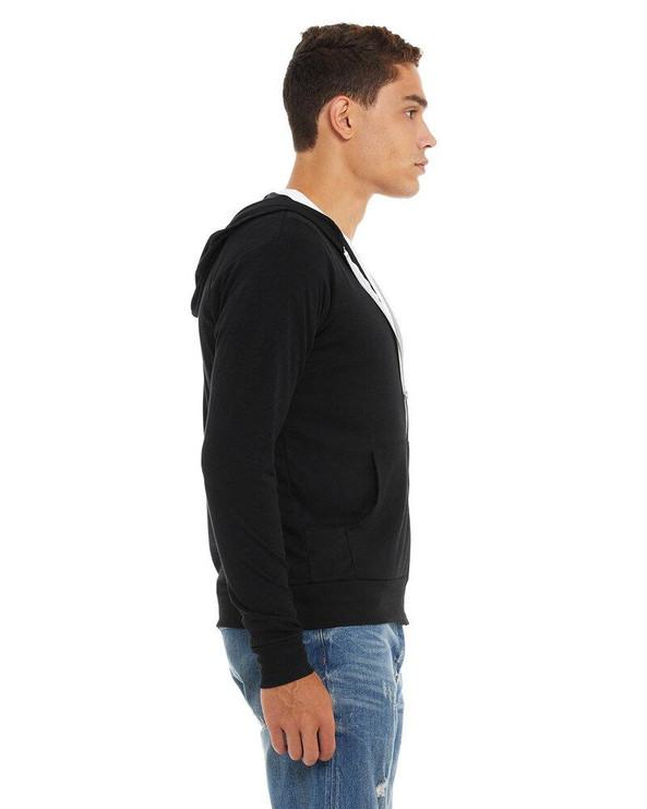 BELLA+CANVAS B3939 - Unisex Triblend Full-Zip Lightweight Hoodie