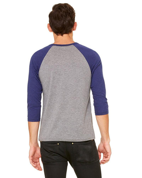BELLA+CANVAS B3200 - Unisex 3/4 Sleeve Baseball Tee