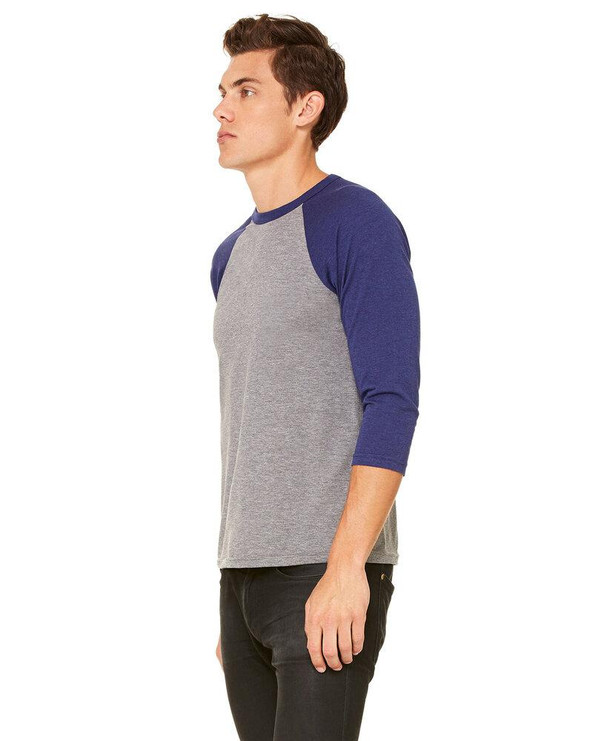 BELLA+CANVAS B3200 - Unisex 3/4 Sleeve Baseball Tee