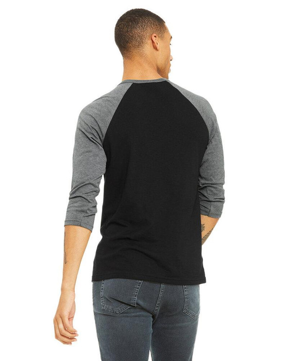 BELLA+CANVAS B3200 - Unisex 3/4 Sleeve Baseball Tee