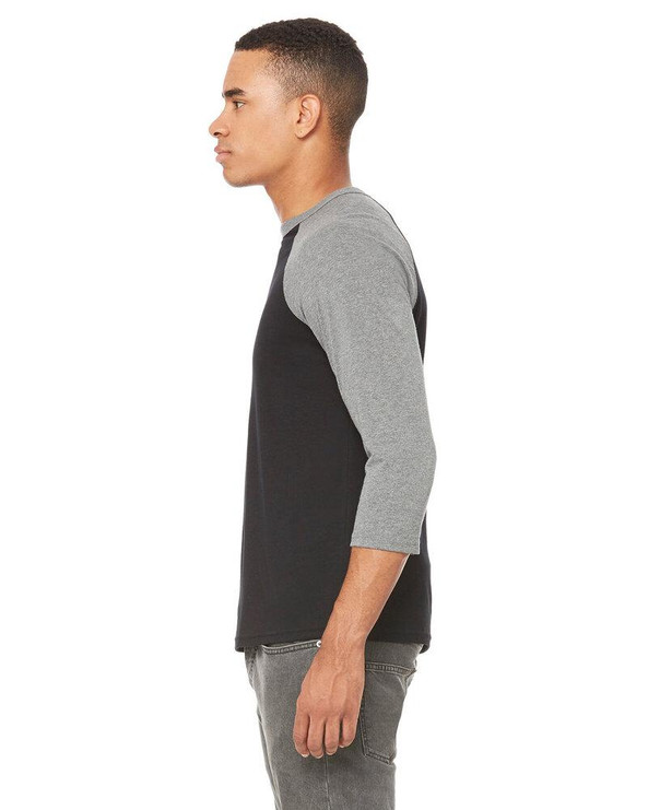 BELLA+CANVAS B3200 - Unisex 3/4 Sleeve Baseball Tee