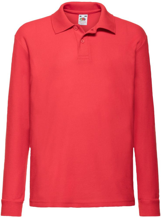 Fruit Of The Loom F63201 - Polo Long Sleeve 65/35 Kids