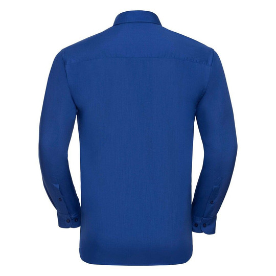 Russell Collection R934M - Mens Poplin Shirts Long Sleeve 110gm