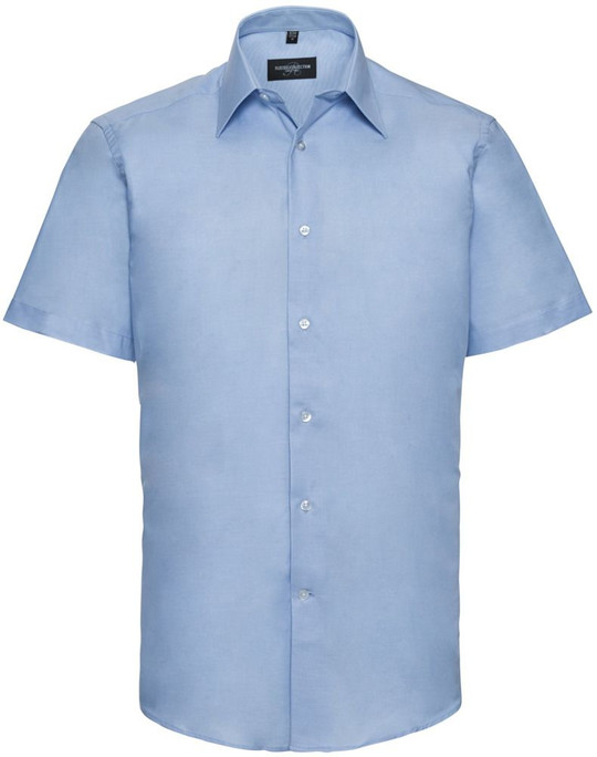 Russell Collection R923M - Oxford Tailored Easy Care Short Sleeve Shirt Mens