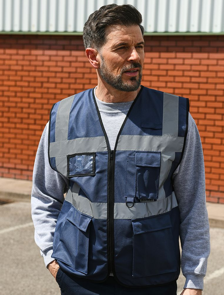 Korntex KXEXEC - High Visibility Executive Multifunction Safety Vest