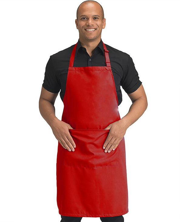 Dennys DDP210 - Full LengthRecycled Bib Apron With Pocket