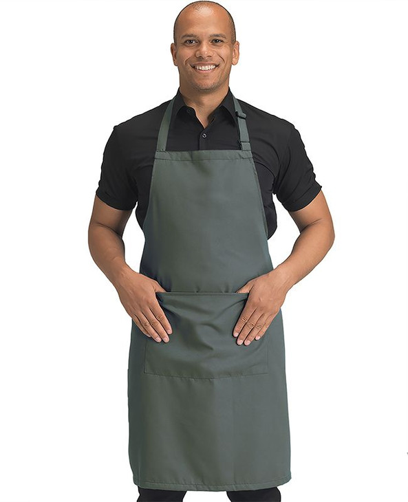 Dennys DDP210 - Full LengthRecycled Bib Apron With Pocket