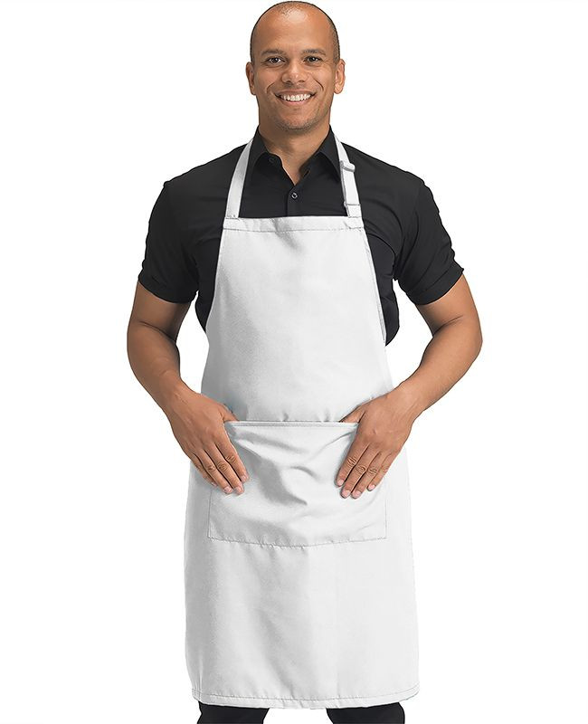 Dennys DDP210 - Full LengthRecycled Bib Apron With Pocket