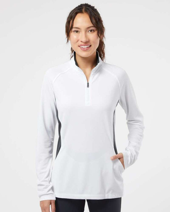 Adidas A281 - Pullover léger à glissière quart de tour pour femmes