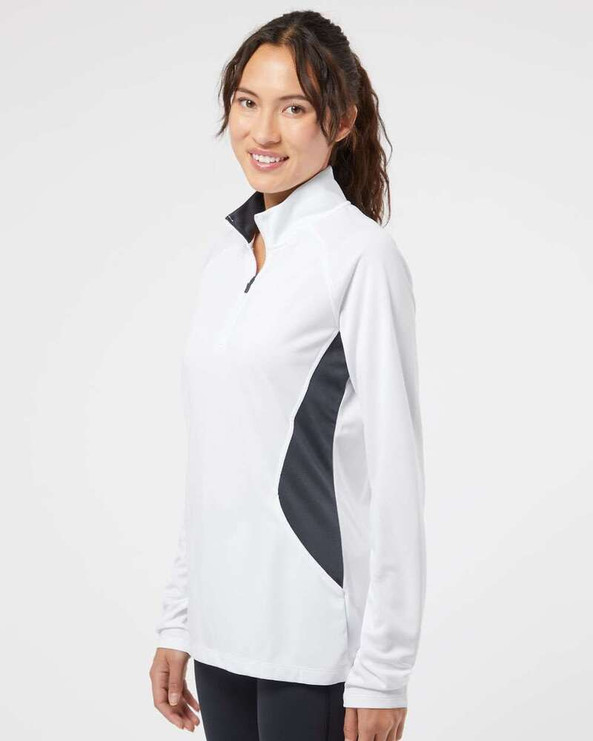 Adidas A281 - Pullover léger à glissière quart de tour pour femmes