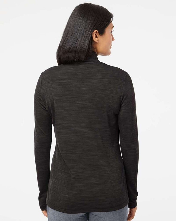 Adidas A476 - Pullover léger à glissière quart de cercle en tissu mélangé pour femmes