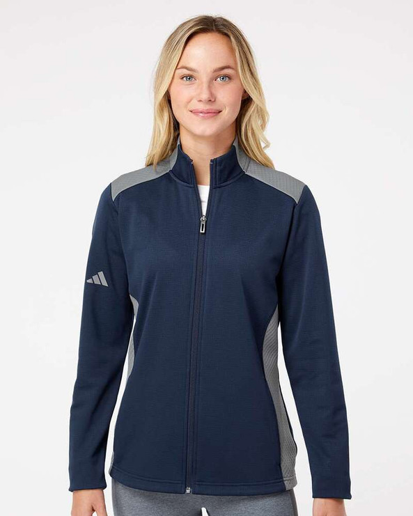 Adidas A529 - Veste Full-Zip Textured Mixed Media pour femmes