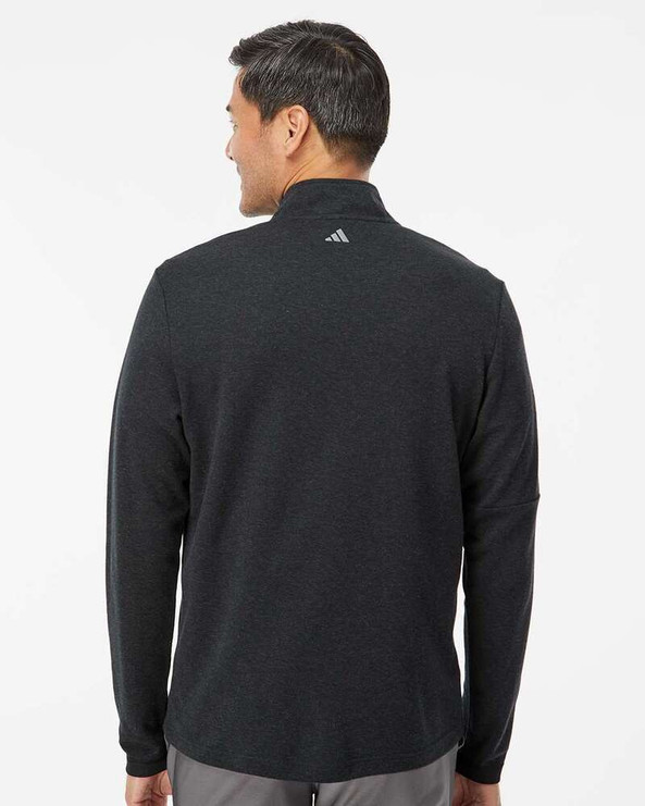 Adidas A554 - 3-Stripes Quarter-Zip Sweater