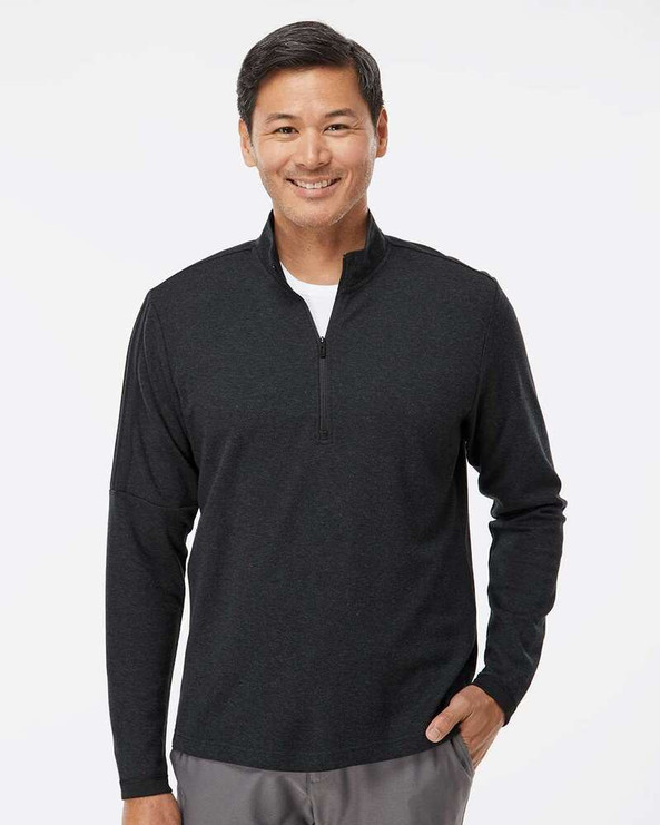 Adidas A554 - 3-Stripes Quarter-Zip Sweater