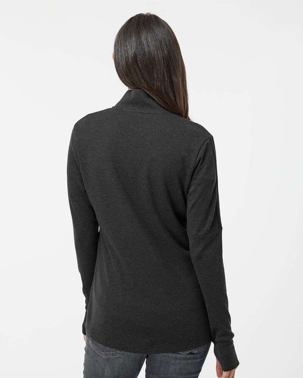 Adidas A555 - Pull 3-Stripes Quarter-Zip pour femmes