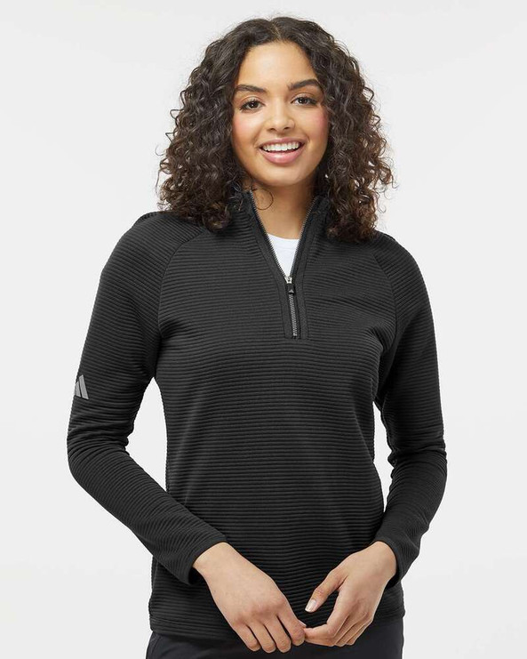 Adidas A589 - Pull Spacer Quarter-Zip pour femmes